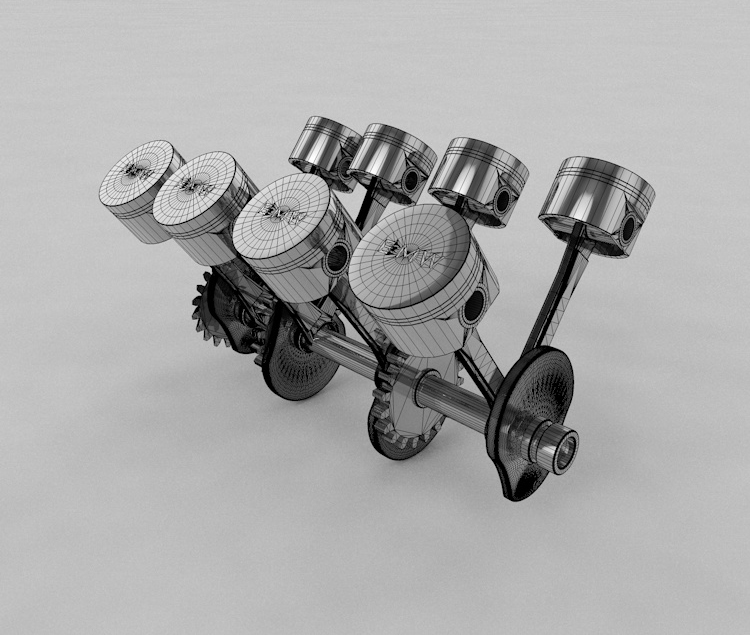 Engine Piston 3d model