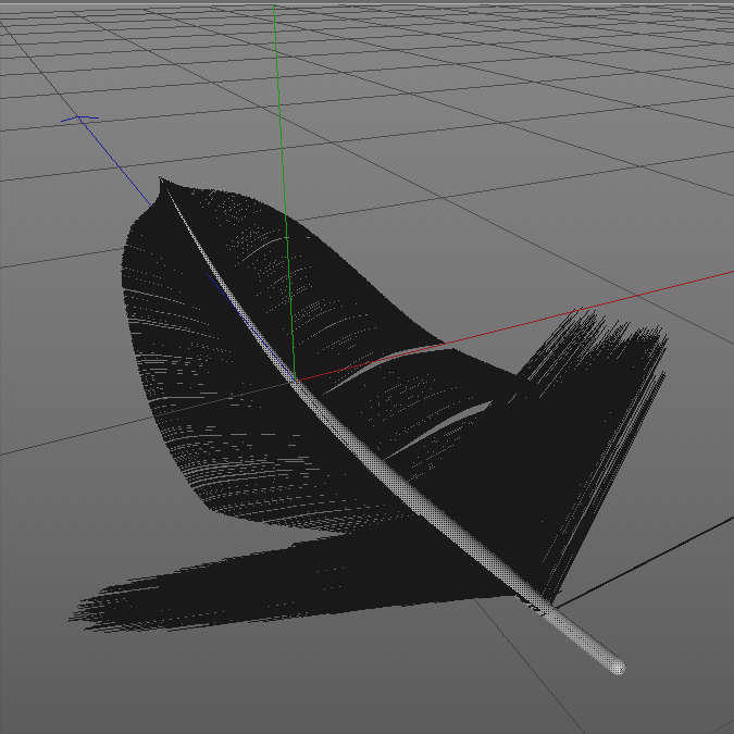 Feather 3d model