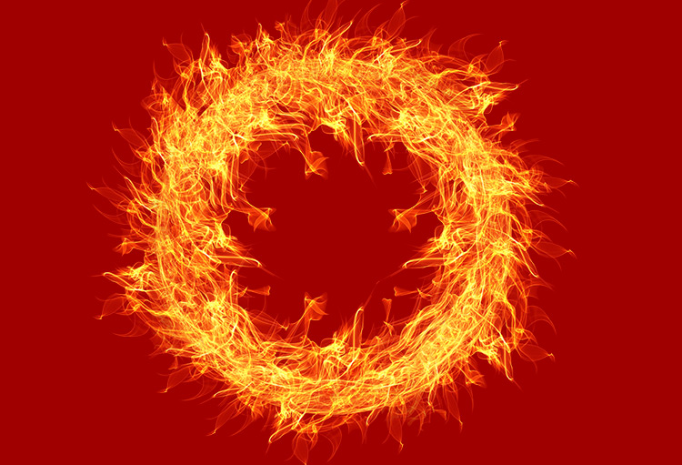 Fire Circle png transparent