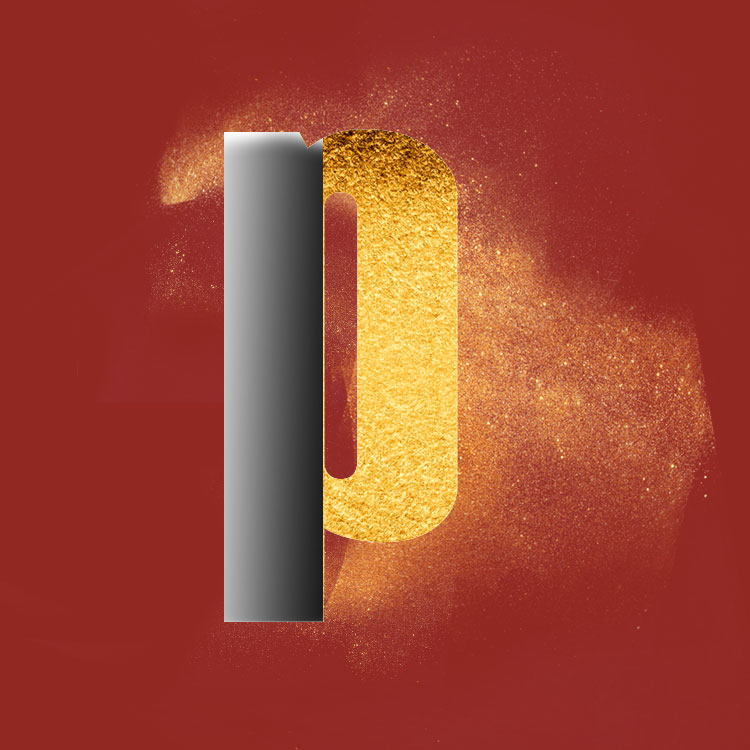 Gouden Poeder Stof Photoshop PSD