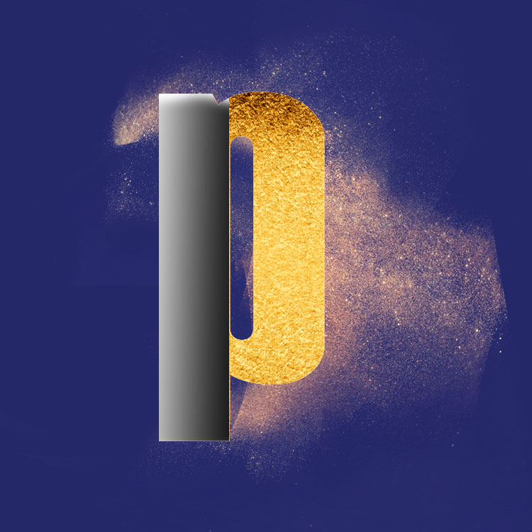 Gouden Poeder Stof Photoshop PSD