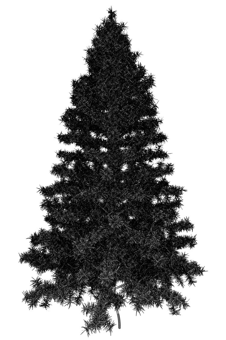 ゴールデンクリスマスツリー3Dモデル