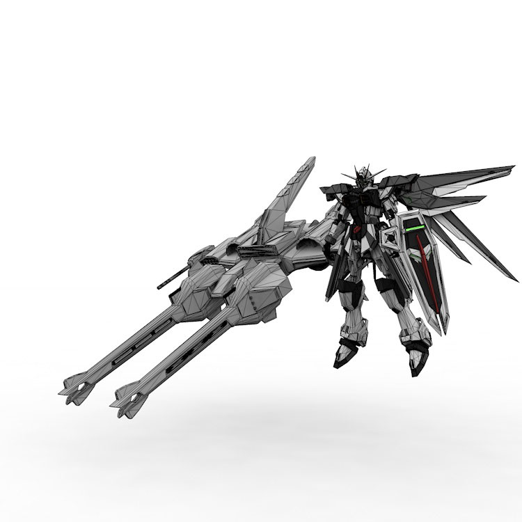 Gundam modelo 3d