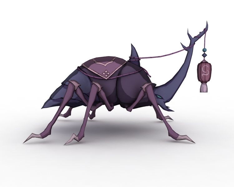 Hercules escarabajo 3d modelo de juego de dibujos animados juego