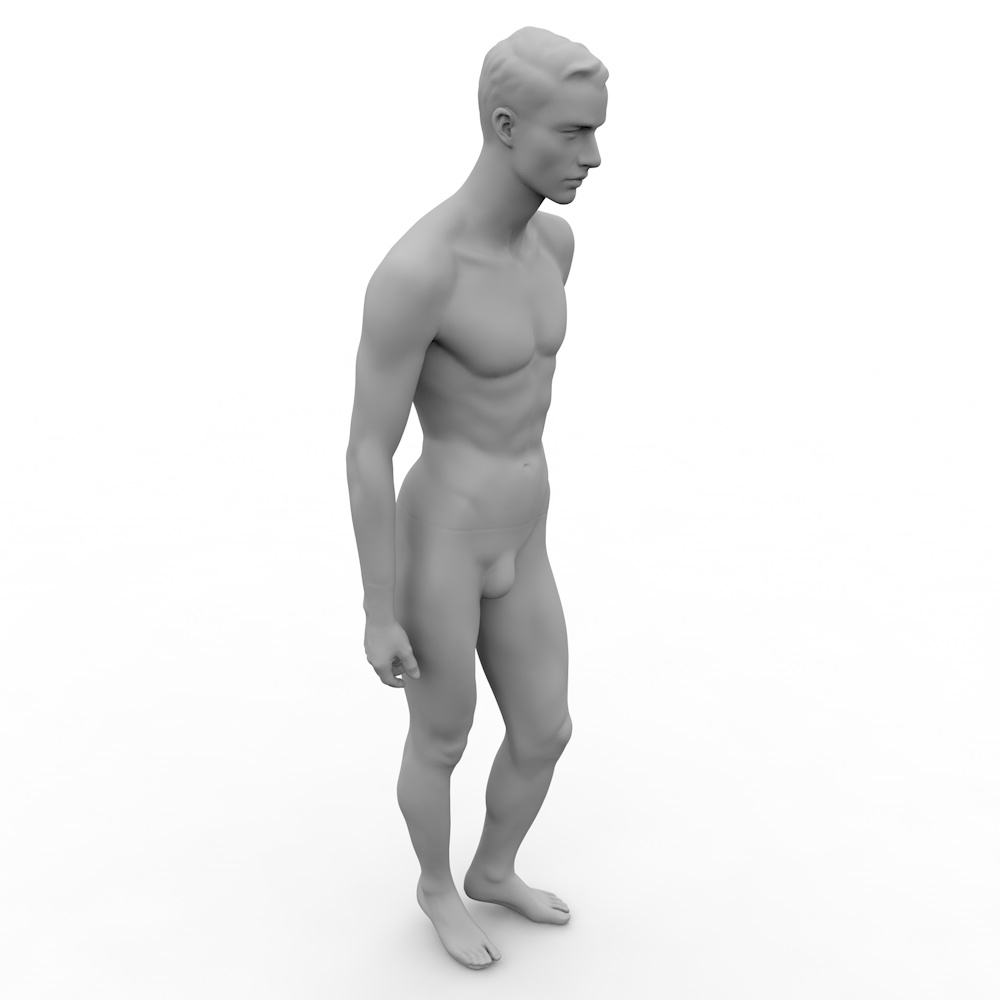 Mannequins mannlig 3d modell