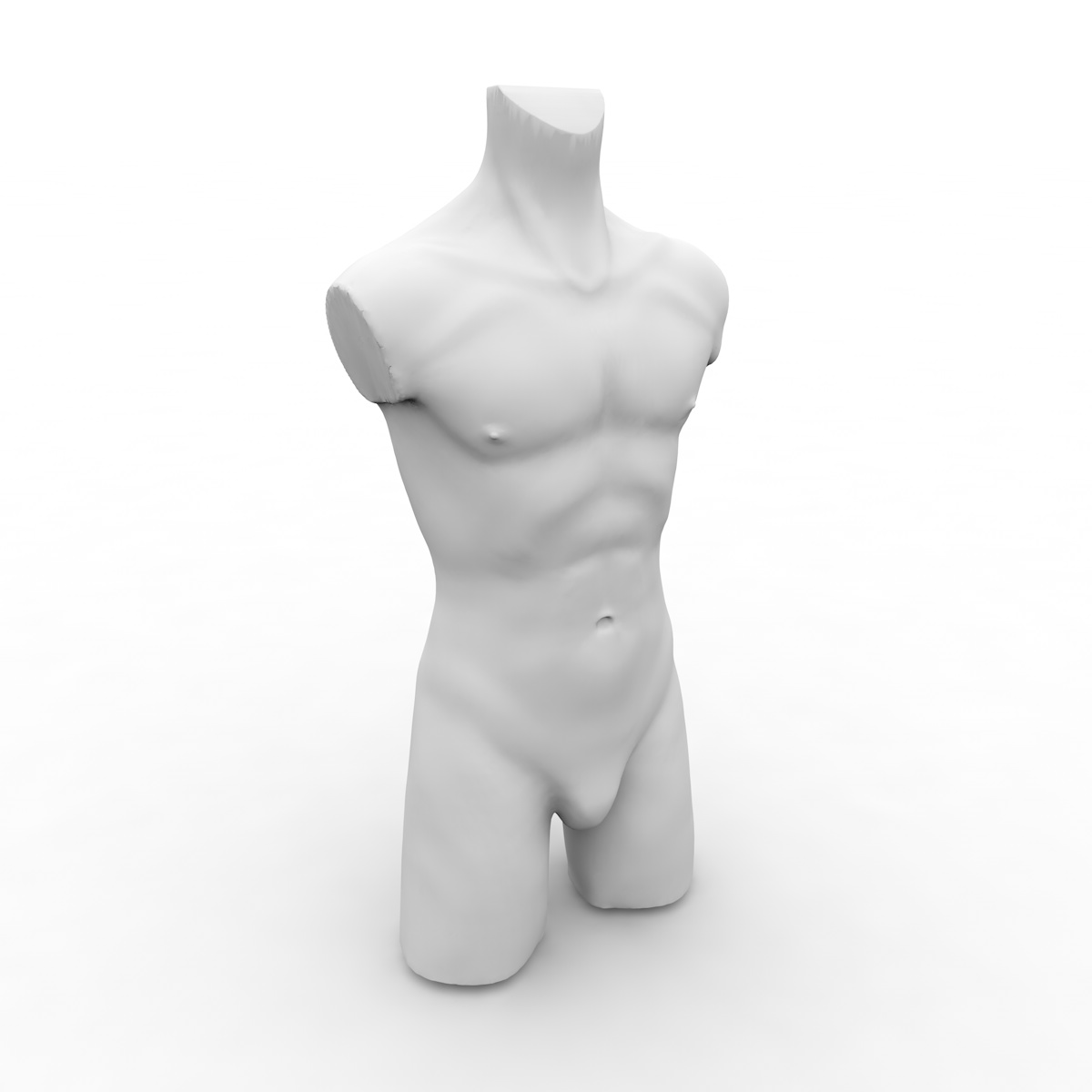 Modelo de torso masculino manequins 3d