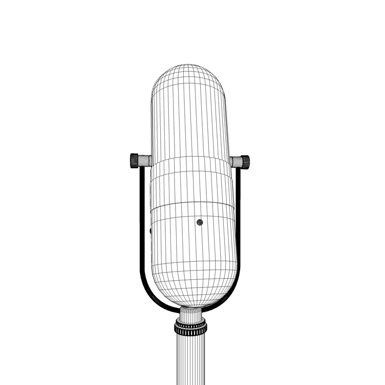microphone 3d model