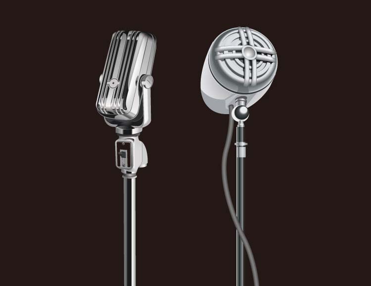 Vector Mike Microphone