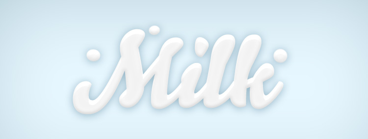 Milk Photoshop PS Estilo