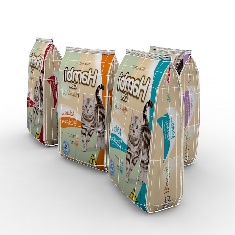Cat Food Package Mockup 3d model