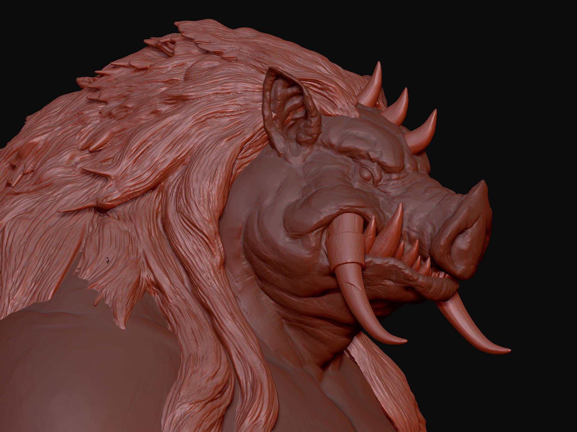 3d model van het varkensmonster