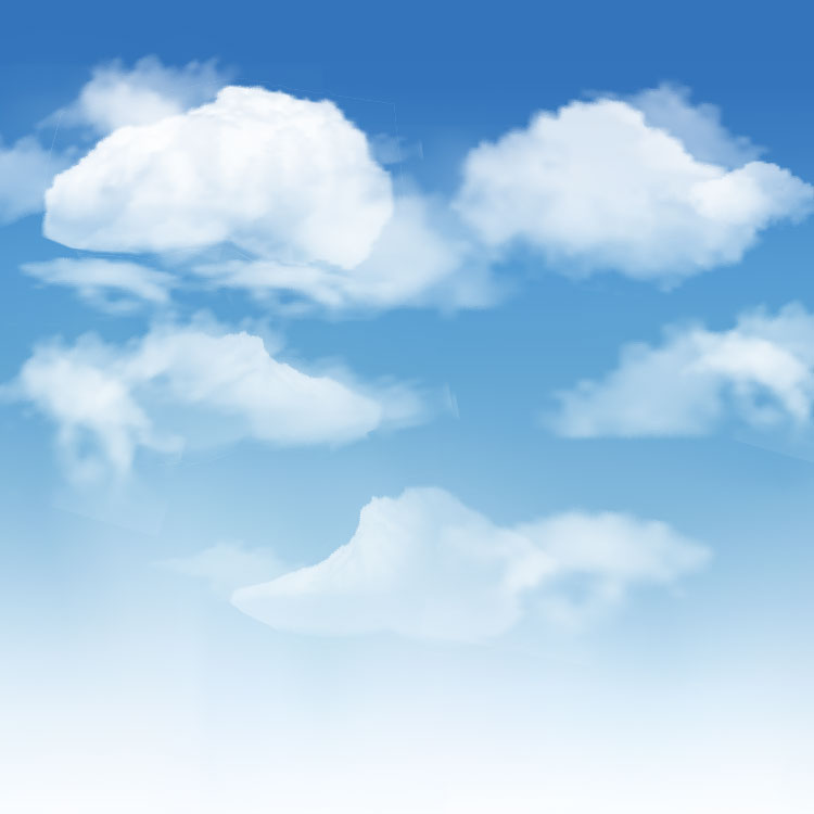 Realistic Sky cloud AI Vector