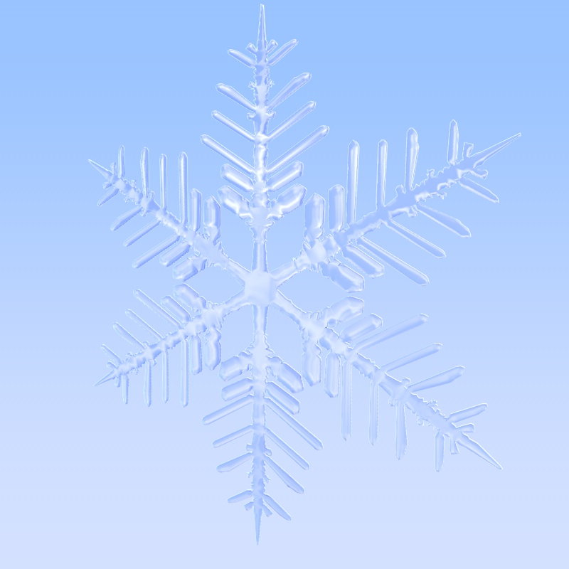 Snowflake ice 3dモデル