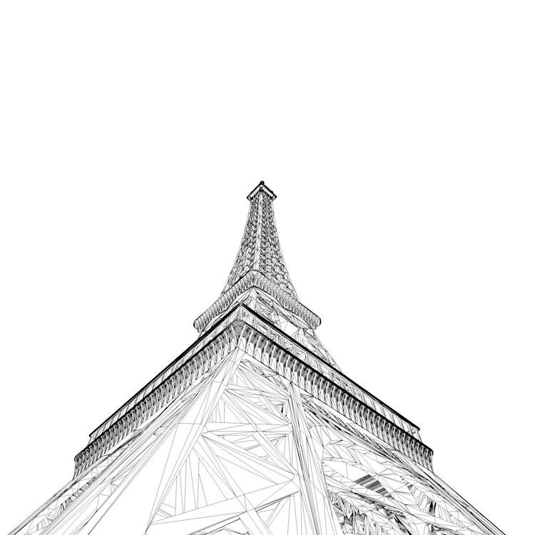 the Eiffel Tower 3d model