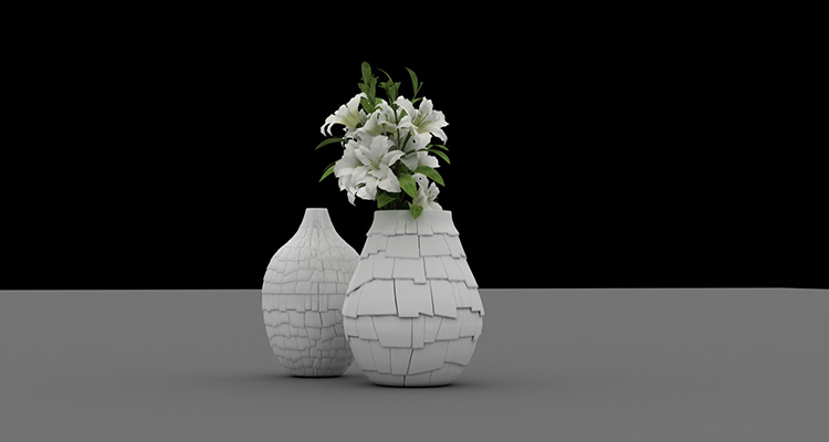 Virág váza 3d modell