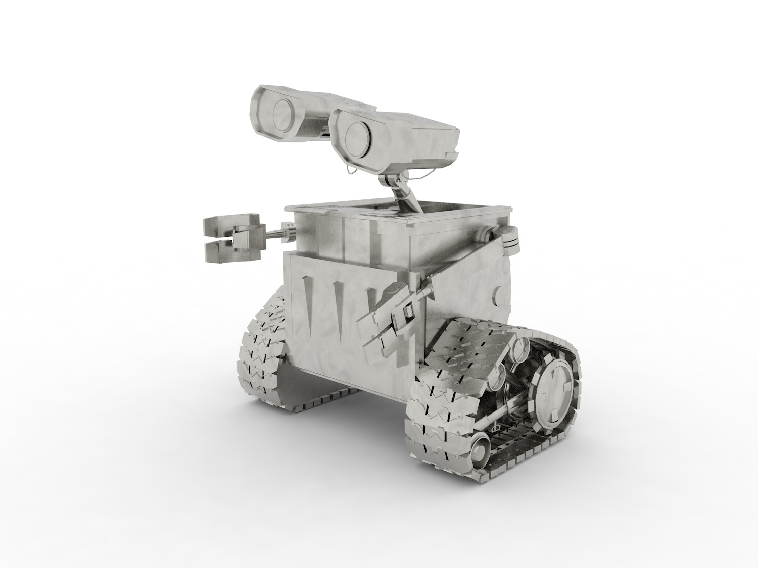 wall e 3d model cute robot