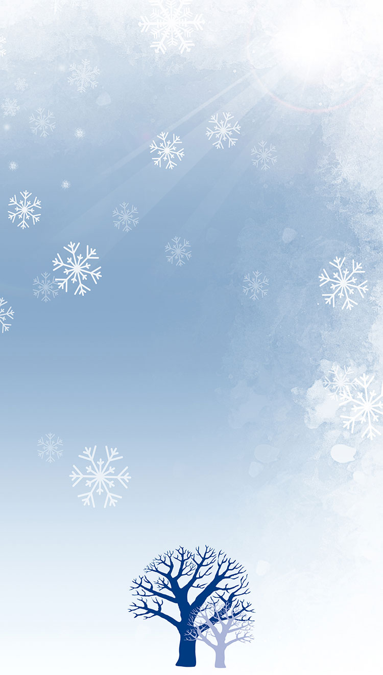 Affiche froide de l'arbre de neige d'hiver