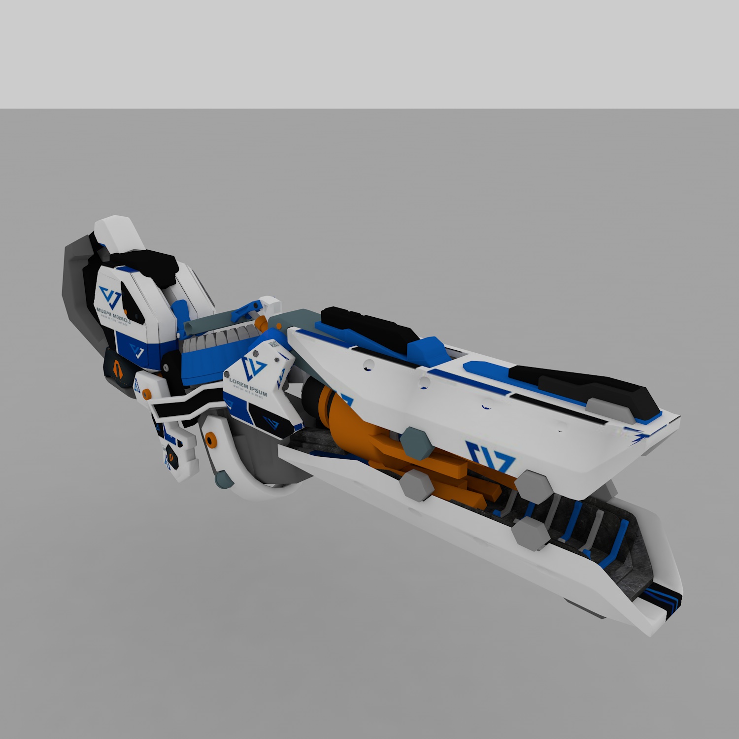 Zarya武器3Dモデル