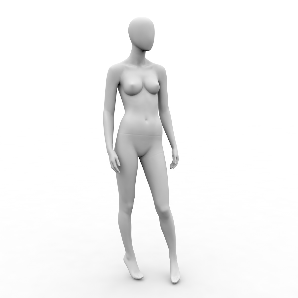 female standing mannequins 3d model