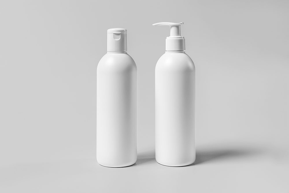 Cosmetic Mock up Two Bottles photoshop psd