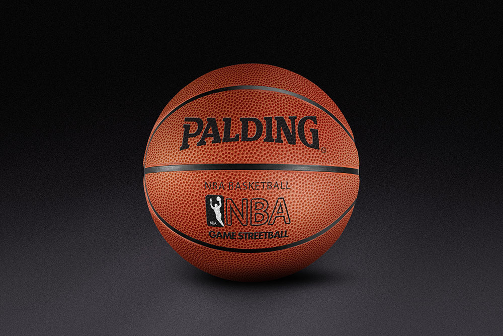 basketball mock up Classic Color photoshop psd