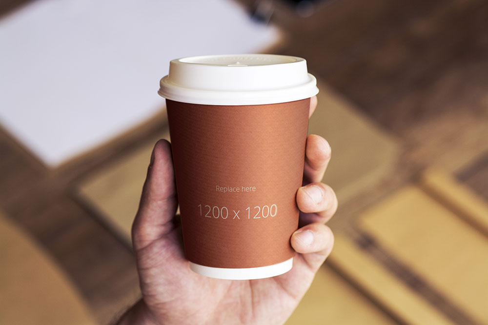 Drink coffee cup mock up