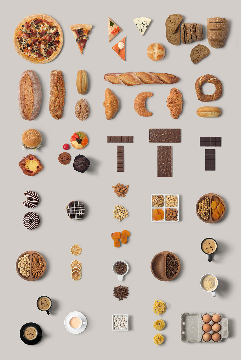 snacks and breads Mock Up photoshop psd