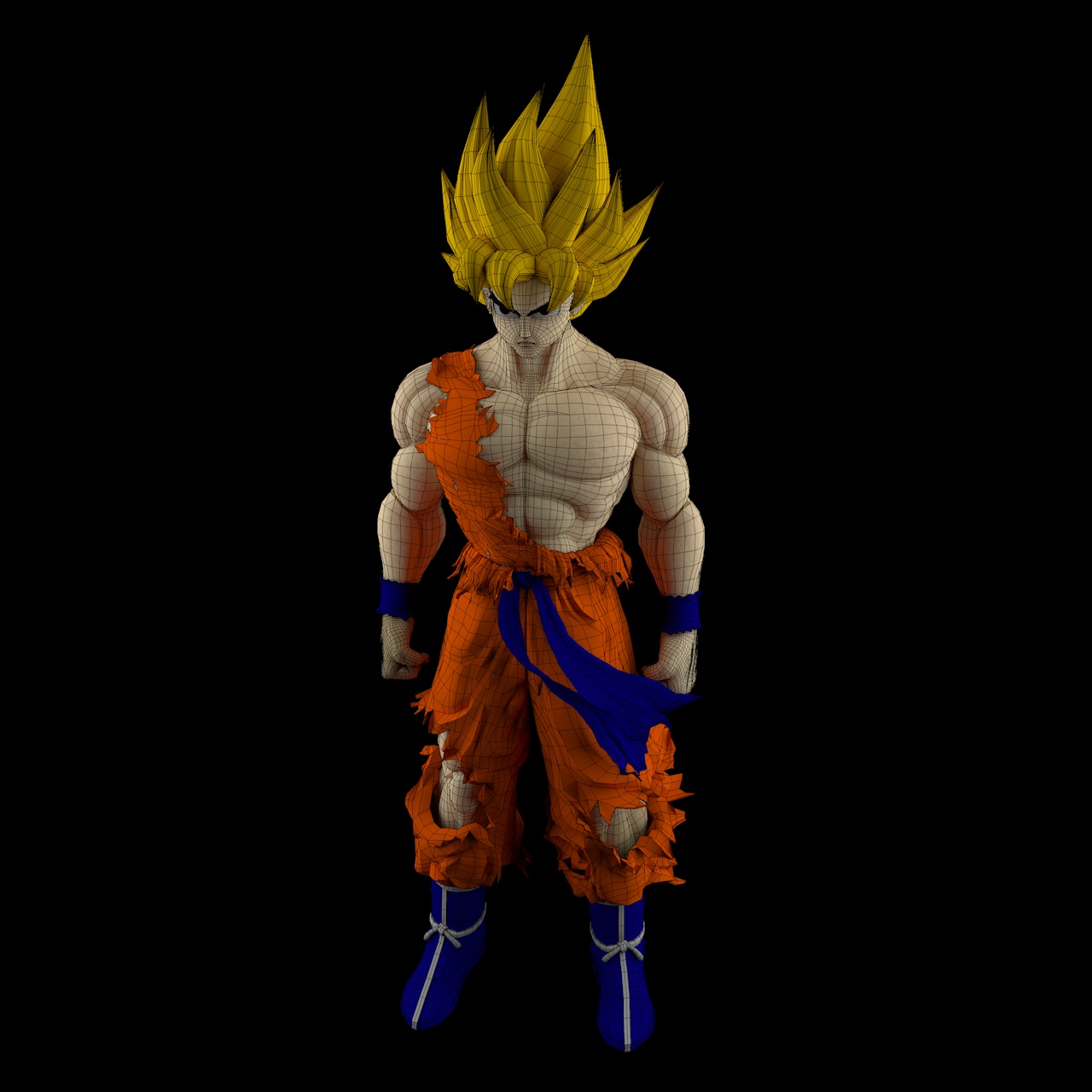 Sun Goku dragon ball 3d model