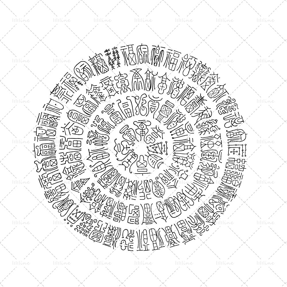 100 símbolo de la suerte totem tattoo pattern vi eps pdf