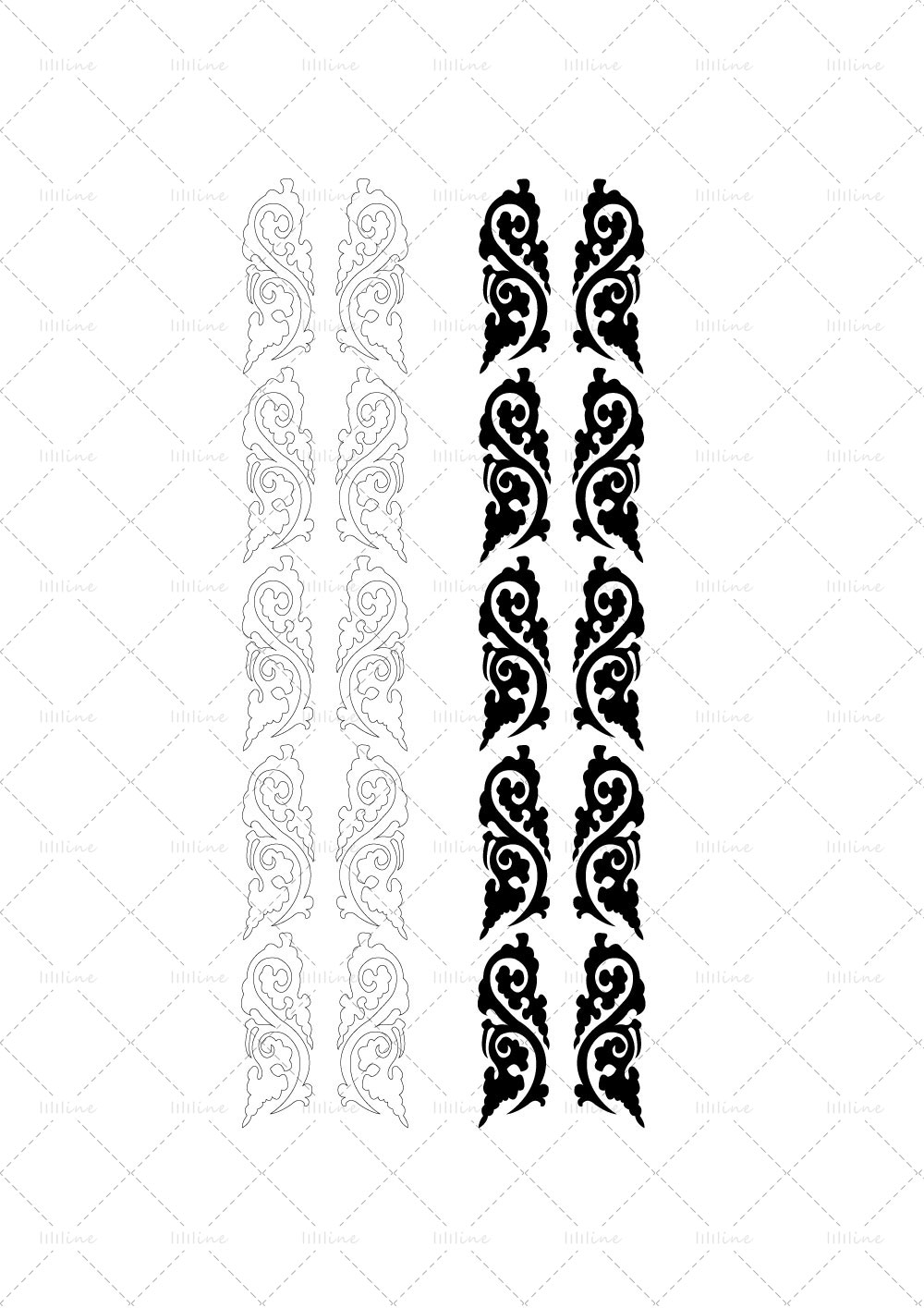 gunstige wolken totem tattoo pattern vi eps pdf