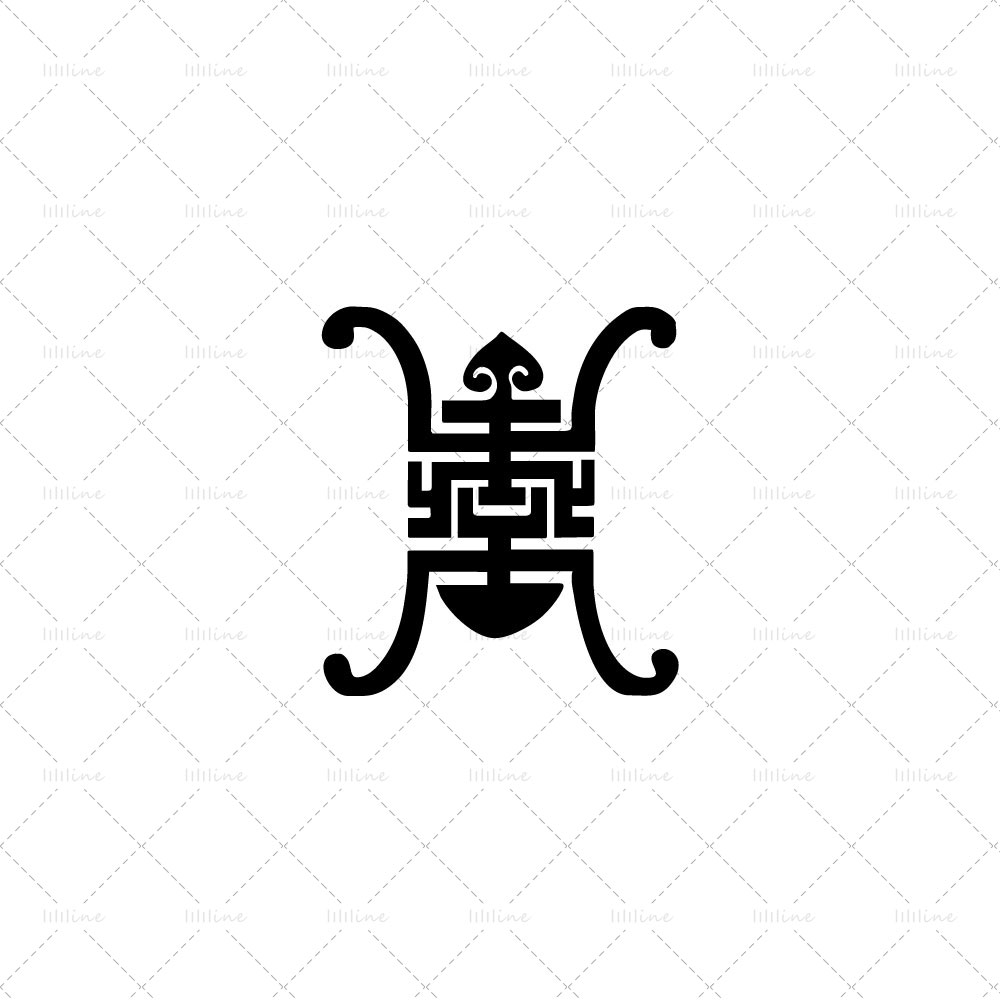 longevity china totem tattoo pattern vi eps pdf