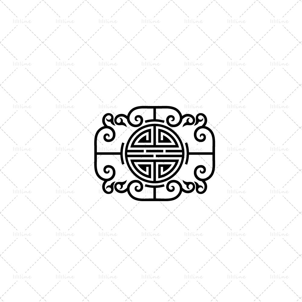 長寿の良心的な雲 totem tattoo pattern vi eps pdf