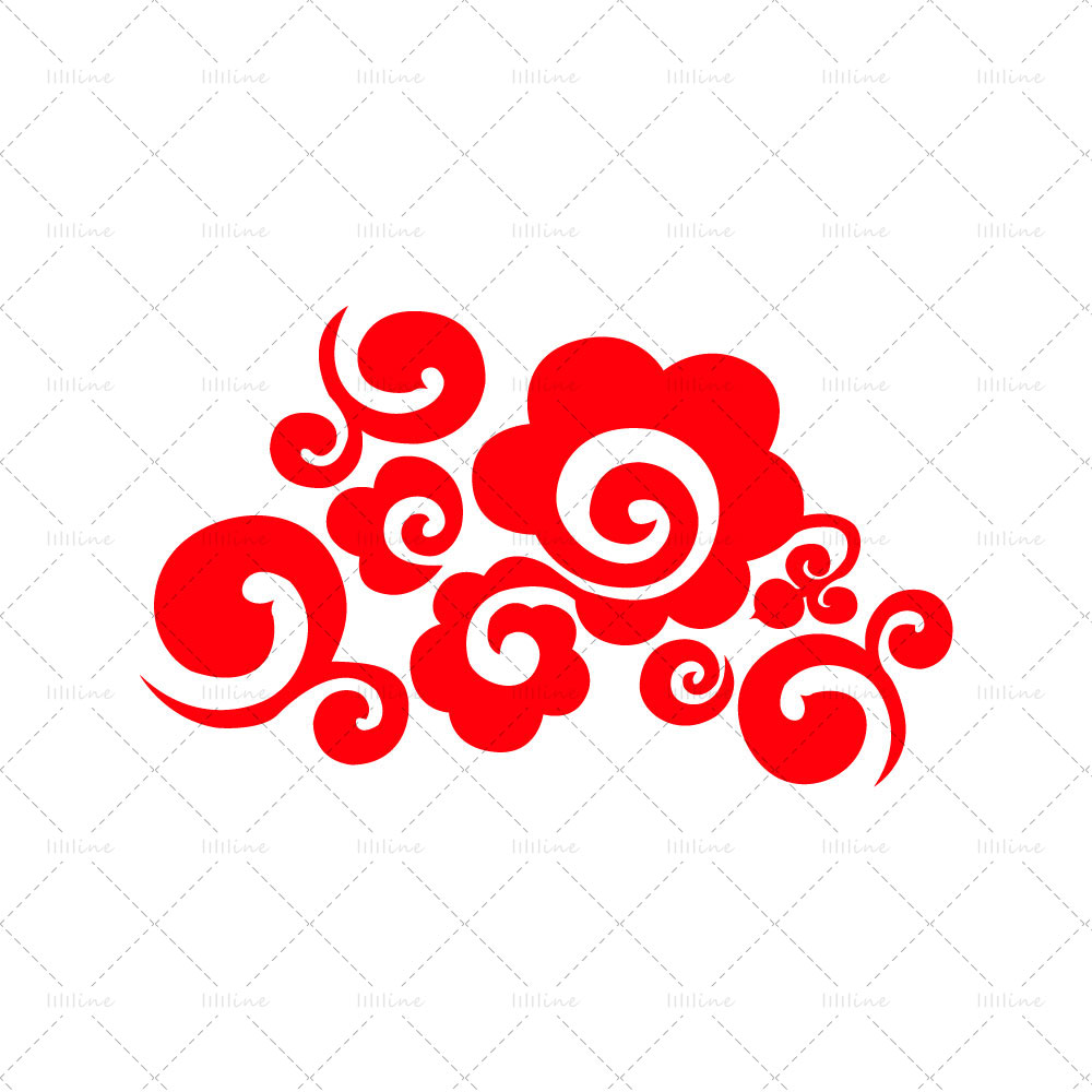šťastný oblak totem tattoo pattern vi eps pdf
