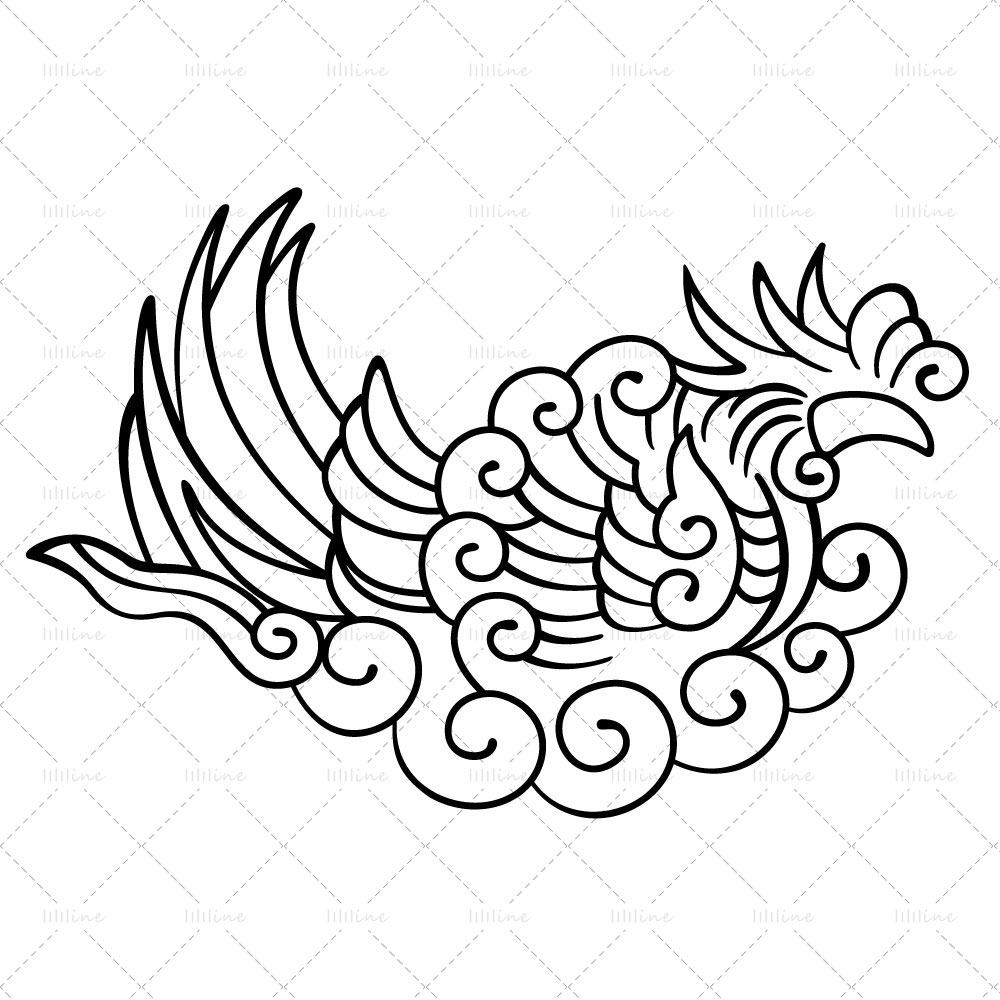 phoenix totem tattoo pattern vi eps pdf