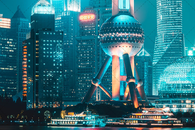 Shanghai Bund the Oriental Pearl Tower