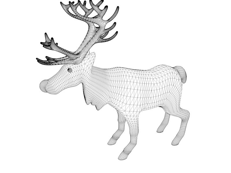 Модель 3D-модели оленей