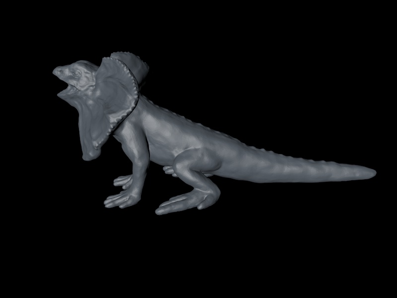 Frilled Lizard 3d model de imprimare