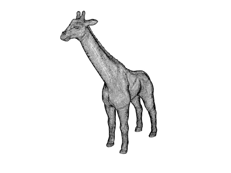 Modèle d'impression 3d girafe