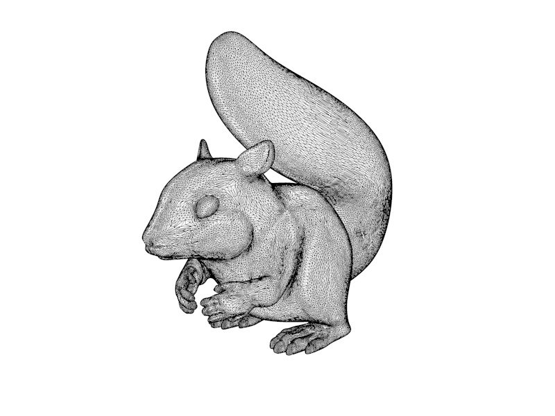 Squirrel 3d model de imprimare