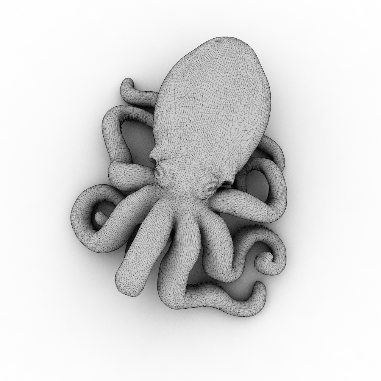 大章鱼3D打印模型