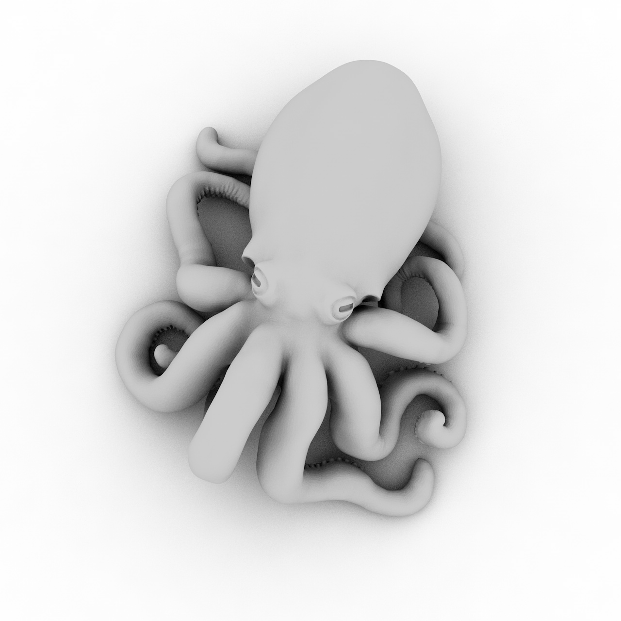 大章鱼3D打印模型