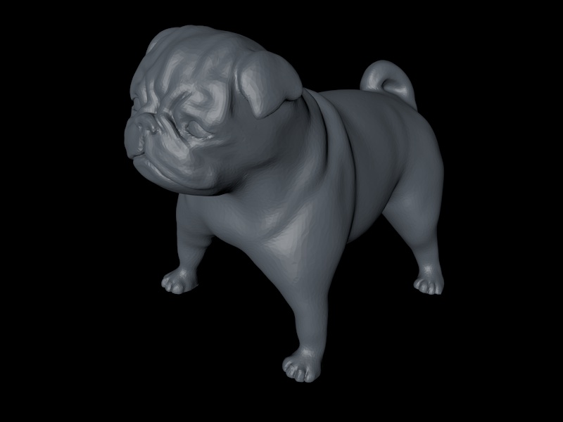 Bulldog 3d model tisku