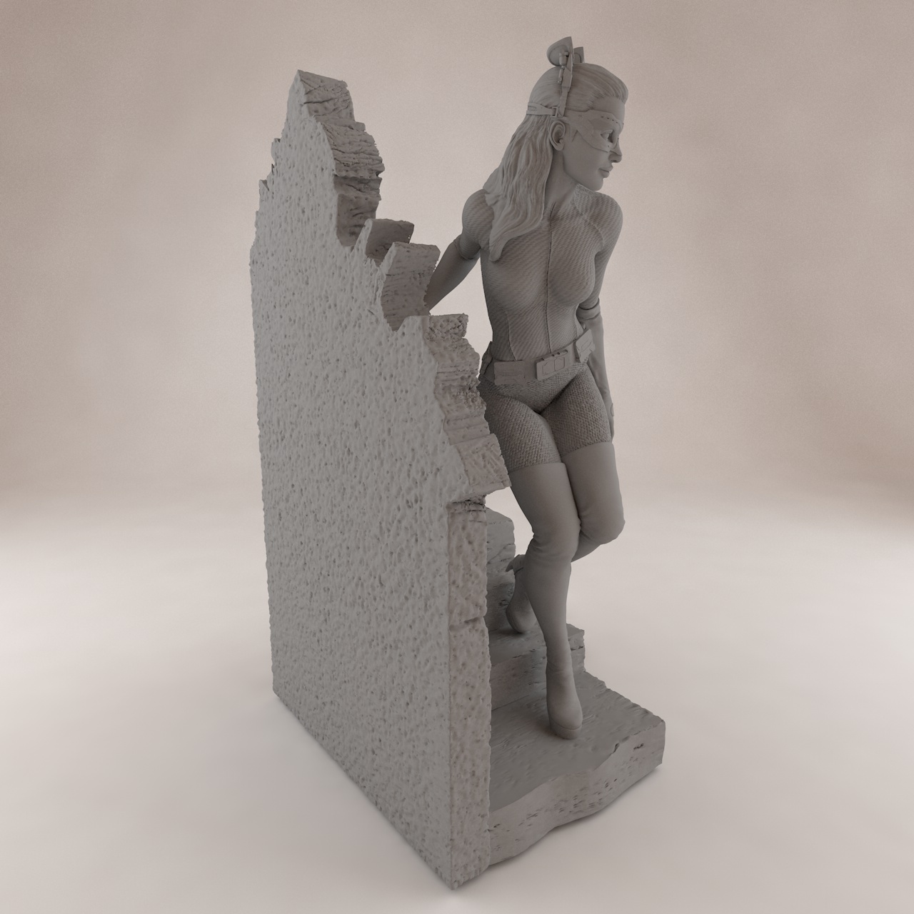 نموذج الطباعة Catwoman 3D