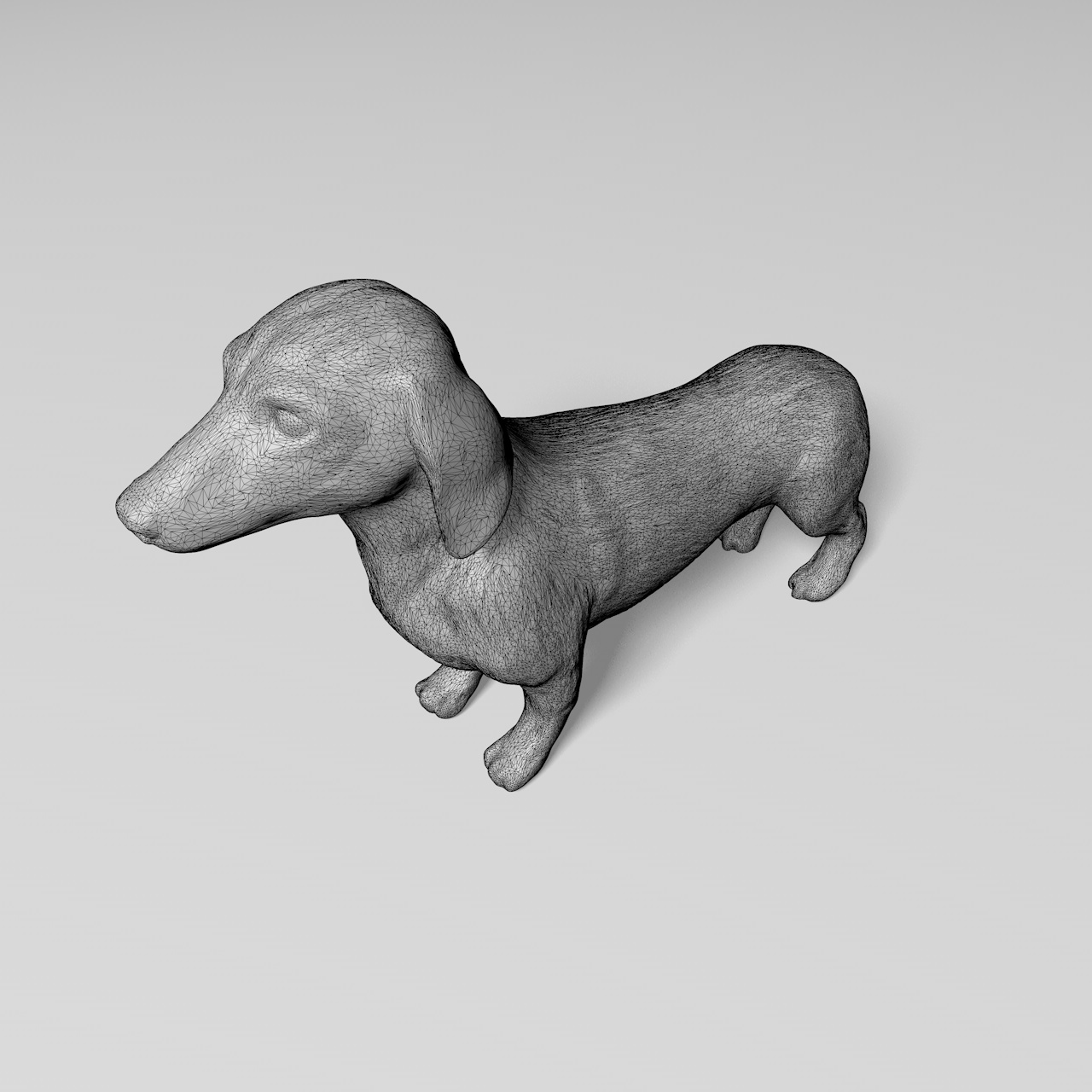 腊肠犬3D打印模型