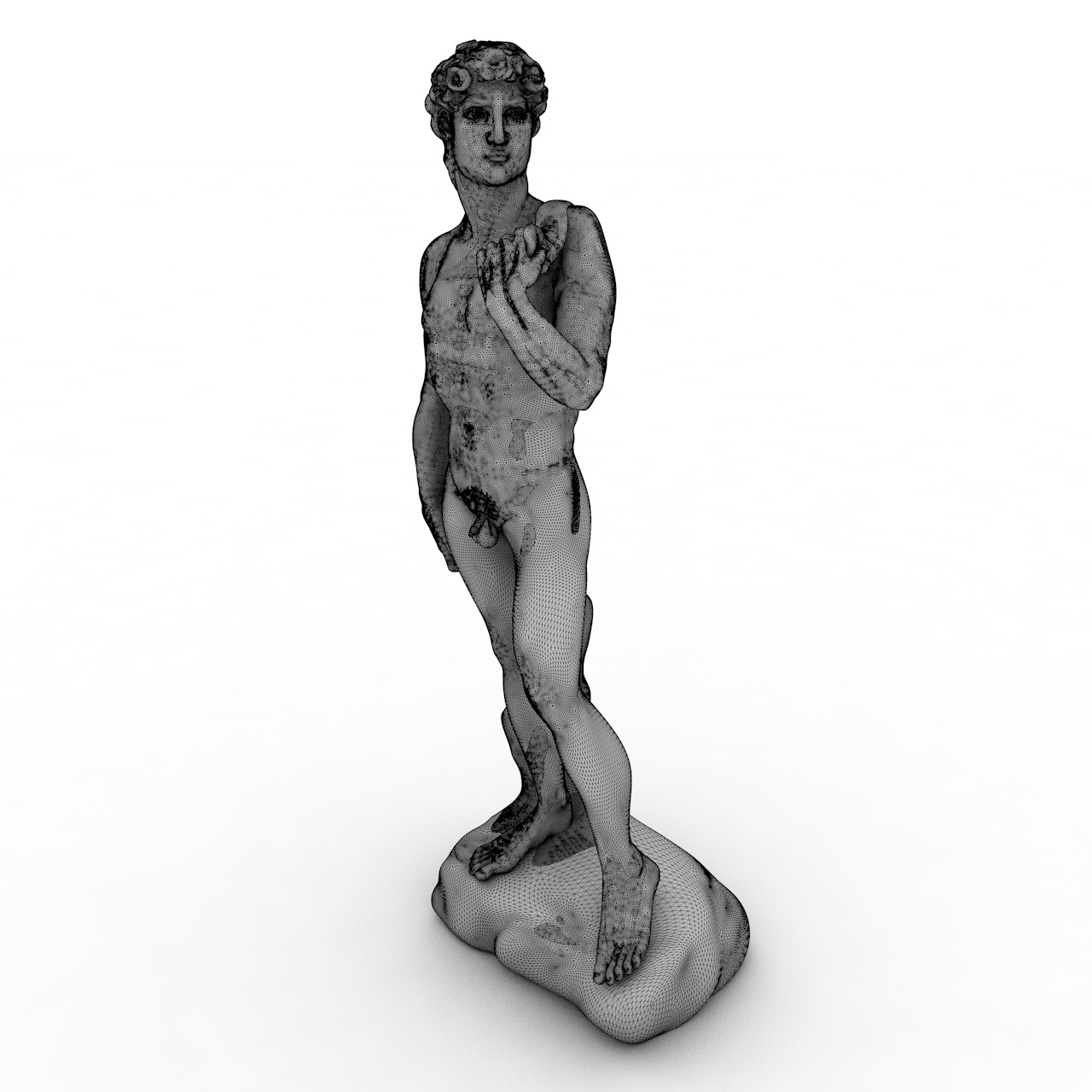 3d модель статуи Давида