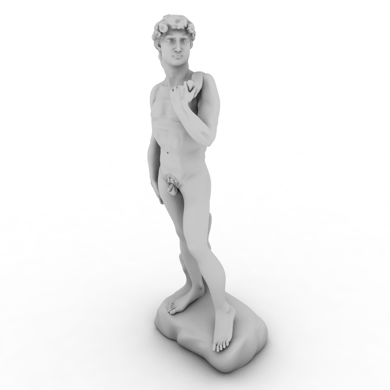 3D модел за печат на Дейвид Статуя