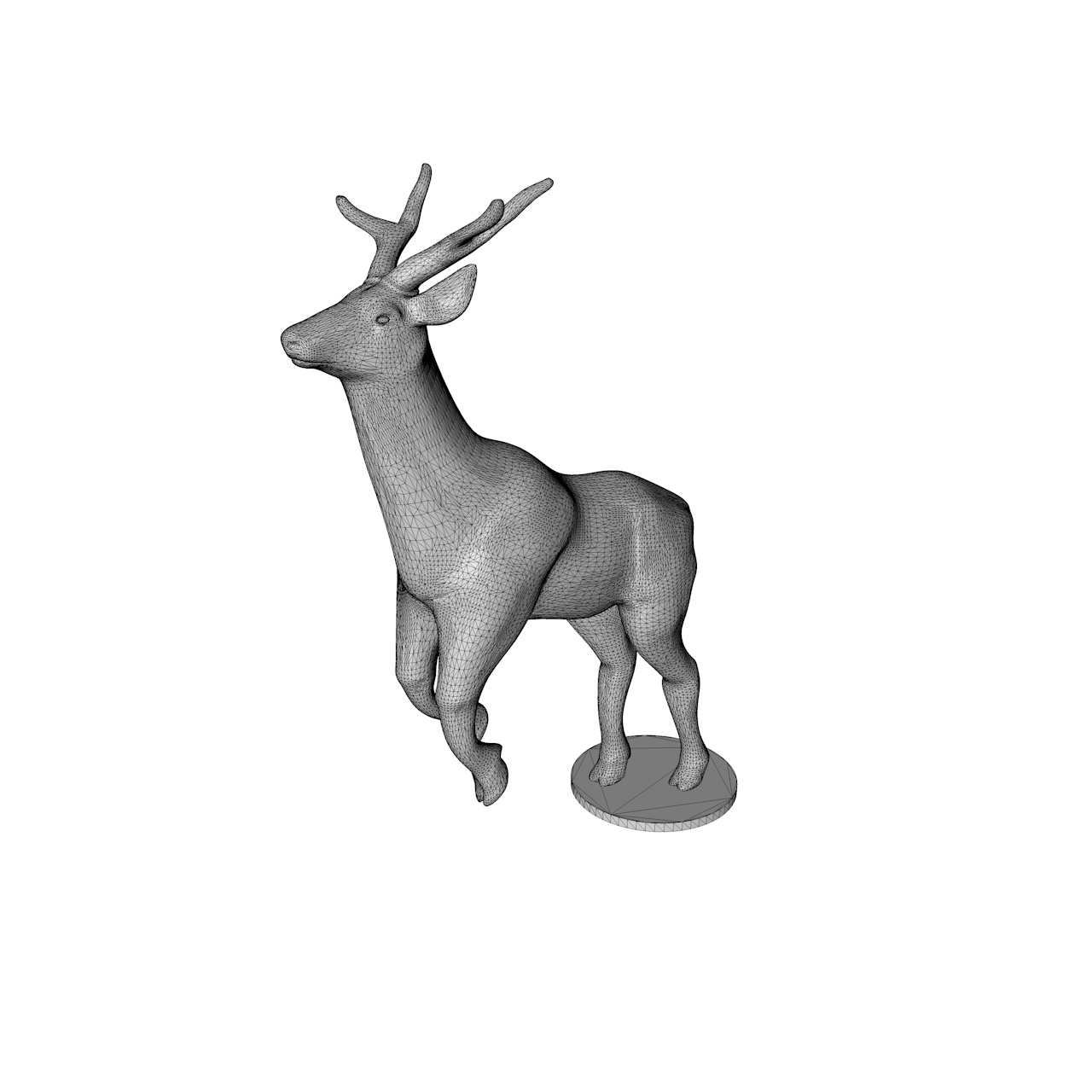 Modelo de impresión 3d de ciervos