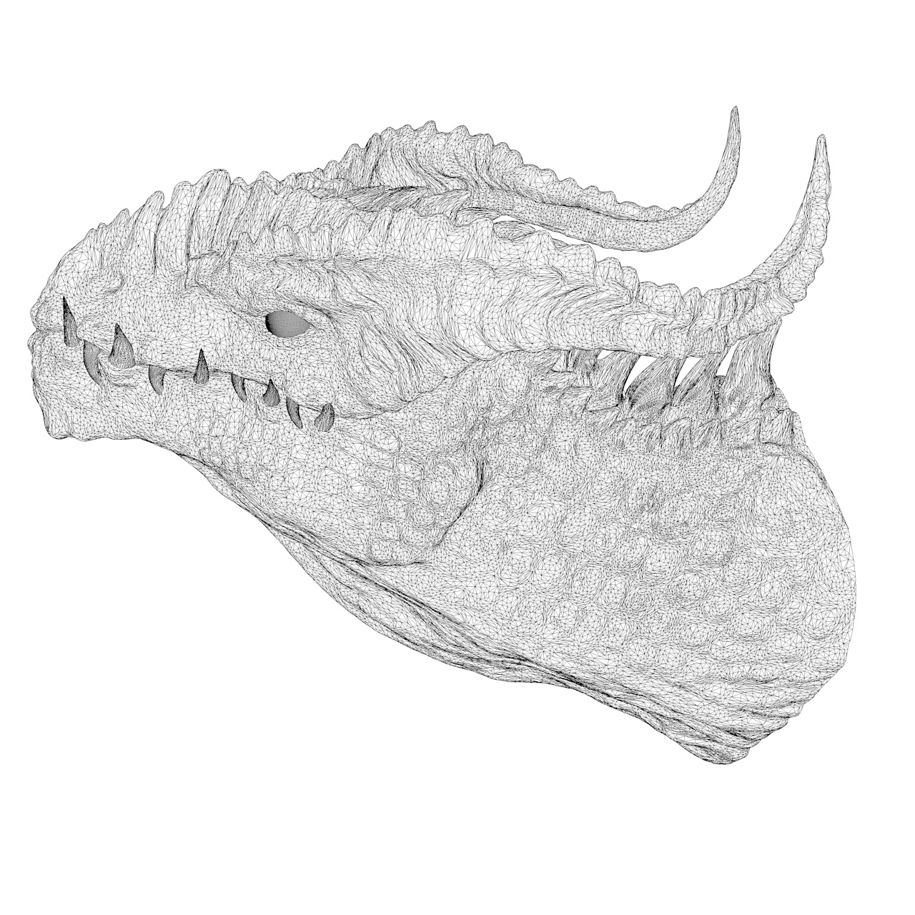 Dragon Head 3d printing model
