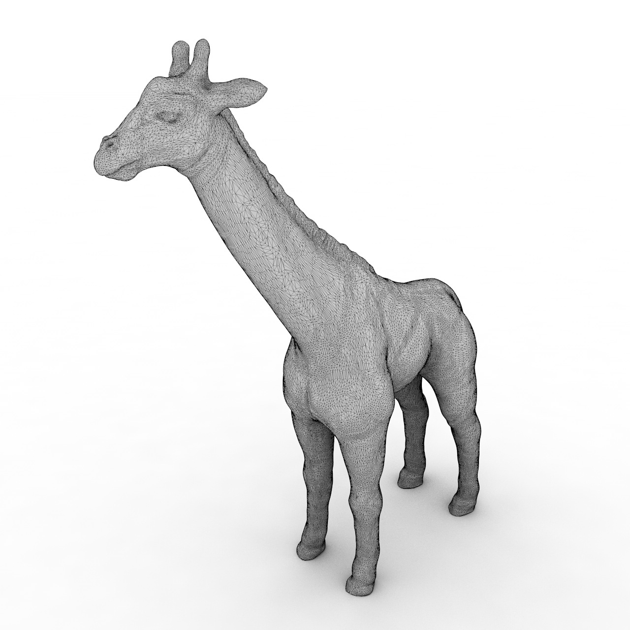 3d модель жирафа