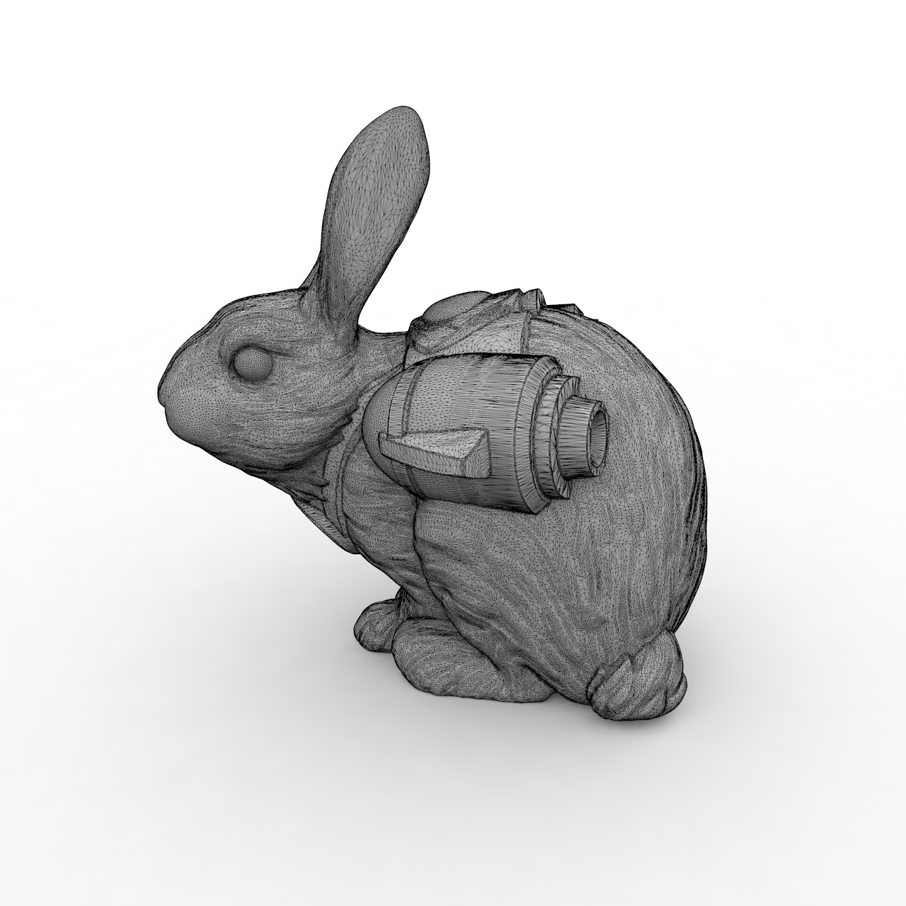 Model de imprimare 3d JetPack Bunny